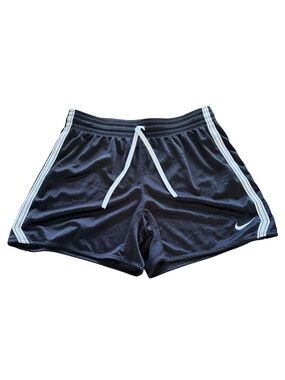Nike Black Dri-FIT Athletic Shorts with White Logo